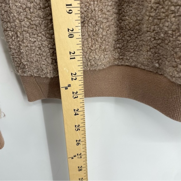 Outdoor Voices OV Megafleece pullover half zip hoodie beige Sz S - Picture 5 of 7